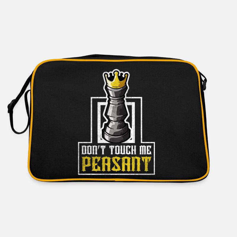 Don't touch me Peasant Funny Chess Player Retro Tasche