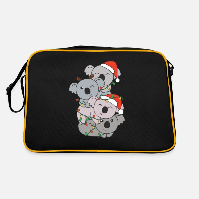 Koala Christmas Tree Christmas Animals Koalas Retro Bag