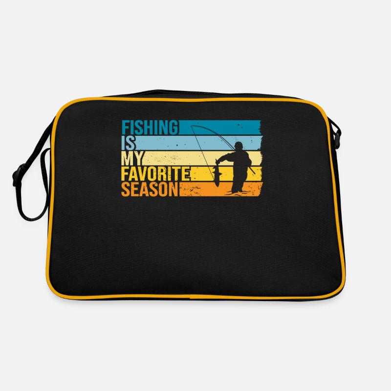 La pêche est ma saison préférée Sac Retro