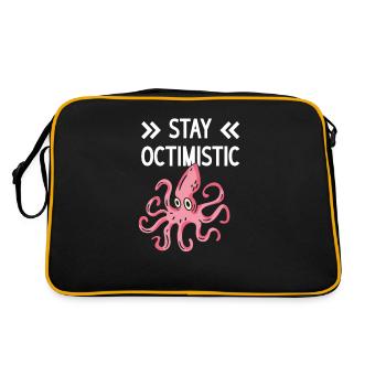 Poulpe Poulpe Tentacule de mer Poulpe Poulpe Poulpe Poulpe - Sac Retro - noir/or - Dos
