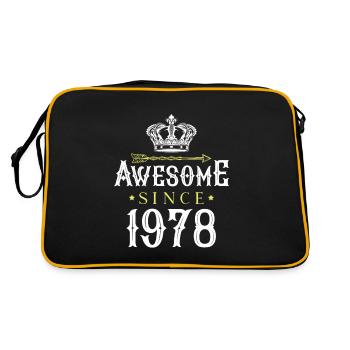 Awesome Since (1978) - Retro Bag - black/gold - Back