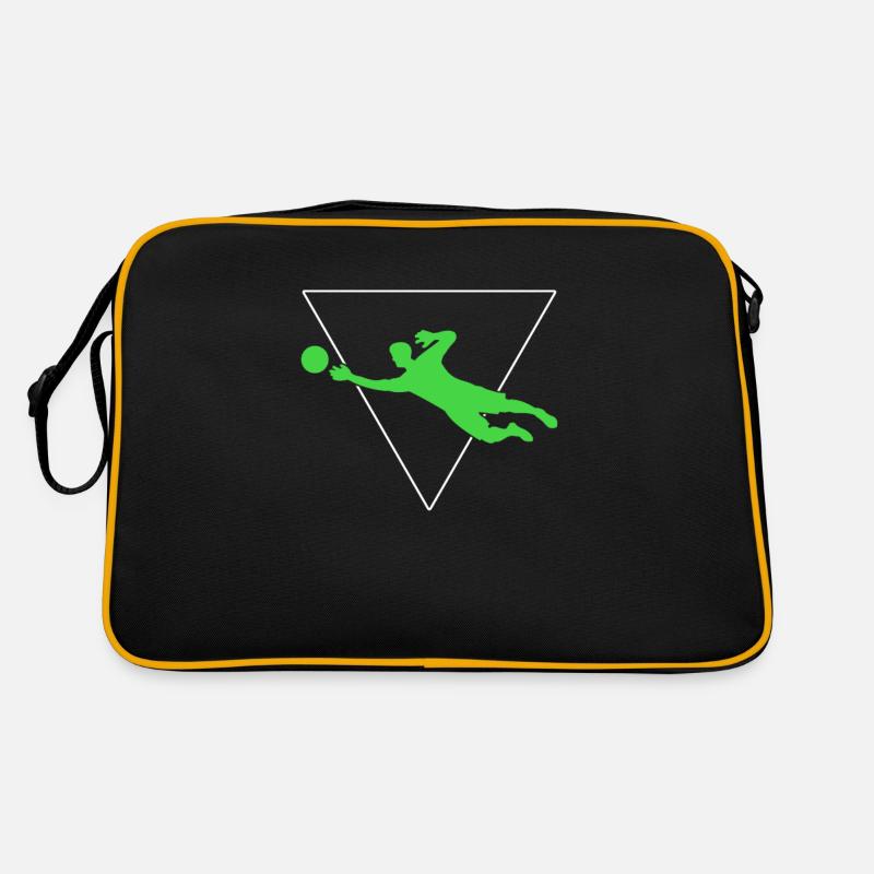 Torwart - Retro Tasche - Schwarz/Gold