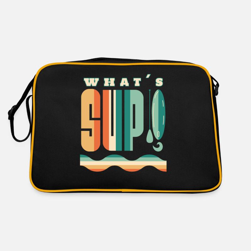 Qu’est-ce que le SUP paddle Stand Up Paddle Vintage - Sac Retro - noir/or