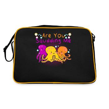 Poulpe Poulpe Tentacule de mer Poulpe Poulpe Poulpe Poulpe - Sac Retro - noir/or - Dos