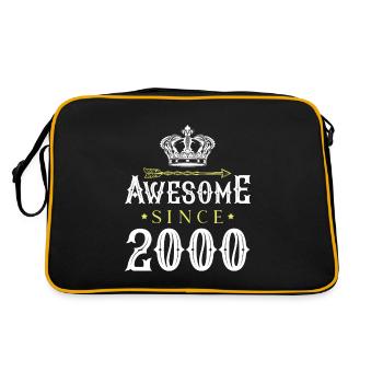 2000 awesome since - Retro Bag - black/gold - Back