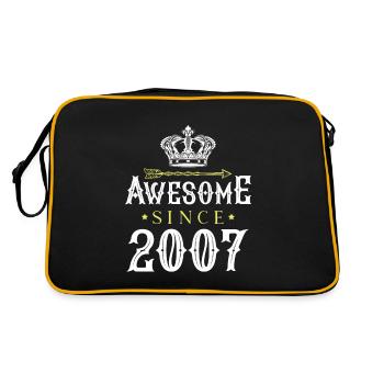 2007 awesome since - Retro Bag - black/gold - Back