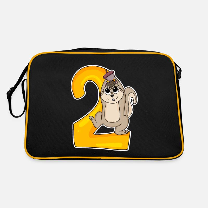 2 ans - 2 ans d’anniversaire avec motif animal Sac Retro