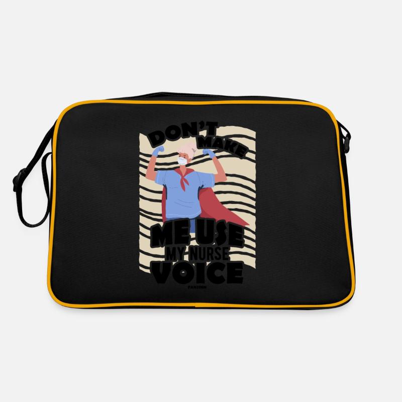 Don't Make Me Use My Nurse Voice Retro Tasche