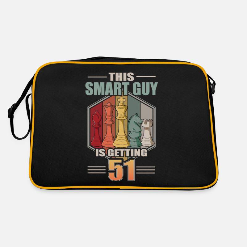 Smart Guy Is Getting 51 Retro Schach 51 Geburtstag Retro Tasche