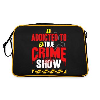 True Crime Obsessed - Retro Bag - black/gold - Back