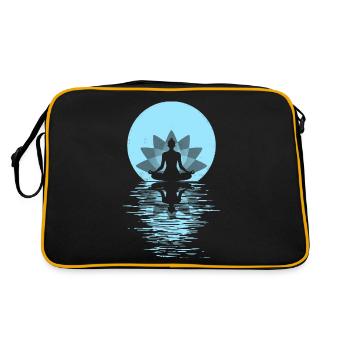Yoga Yogini Santé Méditation Tenues Filles - Sac Retro - noir/or - Dos
