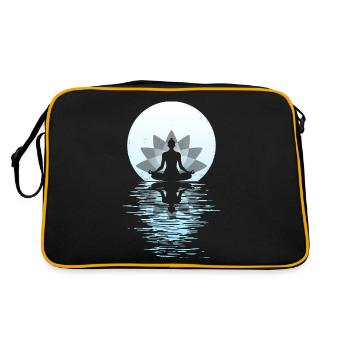 Yoga Yogini Santé Méditation Tenues Filles - Sac Retro - noir/or - Dos