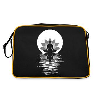Yoga Yogini Santé Méditation Tenues Filles - Sac Retro - noir/or - Dos