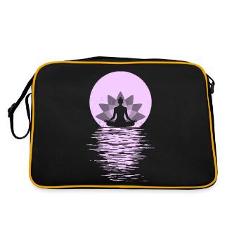Yoga Yogini Santé Méditation Tenues Filles - Sac Retro - noir/or - Dos