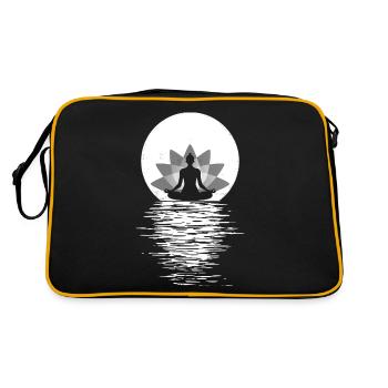 Yoga Yogini Santé Méditation Tenues Filles - Sac Retro - noir/or - Dos