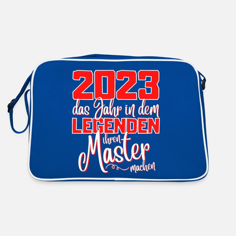 Master 2023 Abschluss Studium Spruch Legende Retro Tasche