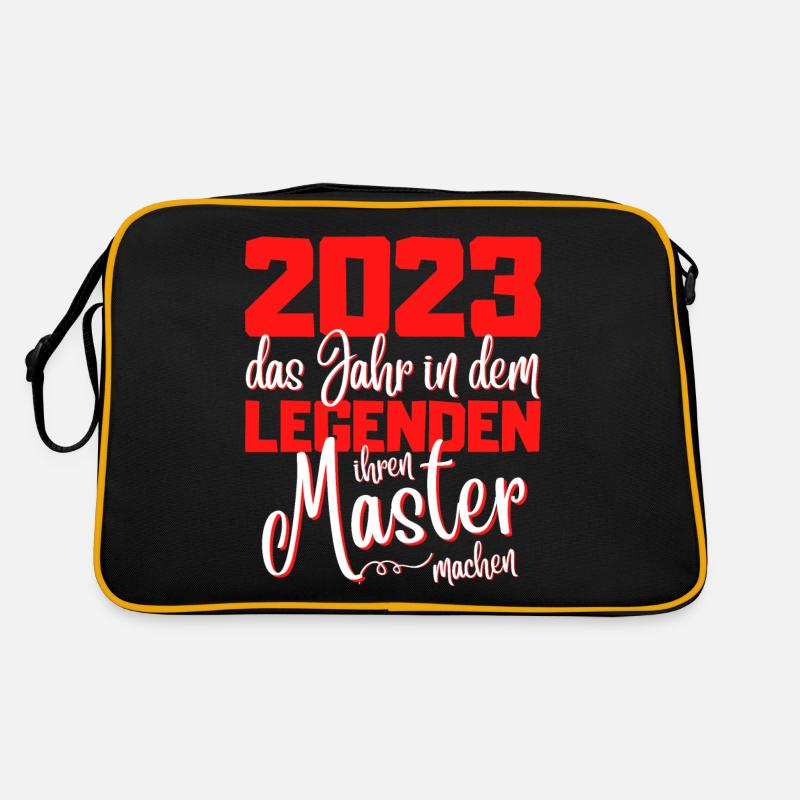Master 2023 Abschluss Studium Spruch Legende Retro Tasche