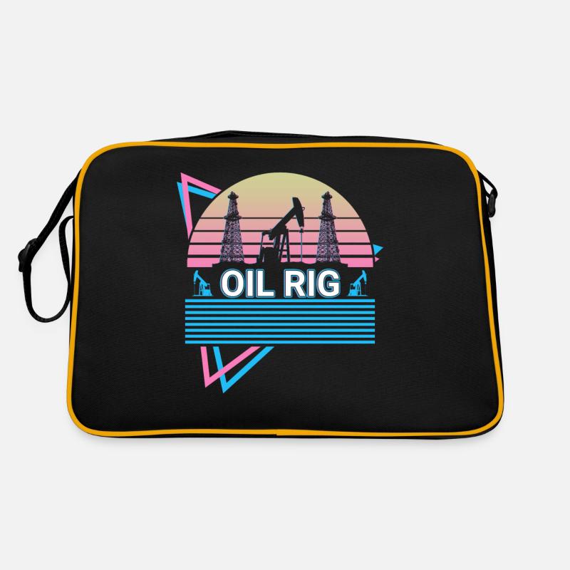 Ölplattform Retro Retro Tasche