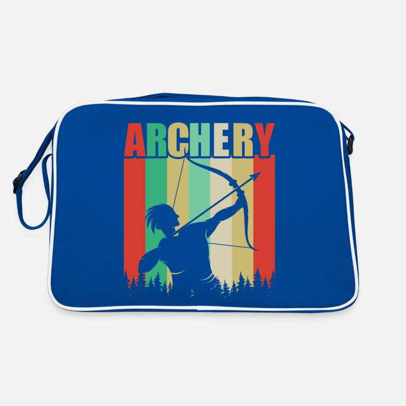 Bogensport Bogenschütze Bogenschießen Pfeil Bogen Retro Tasche