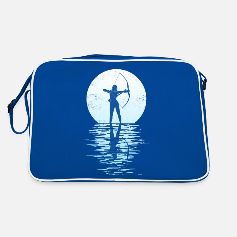Bogensport Bogenschütze Bogenschießen Pfeil Bogen Retro Tasche