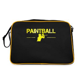 Paintball - Retro Bag - black/gold - Back