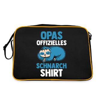 Koala Papa's Official Snoring - Retro Bag - black/gold - Back