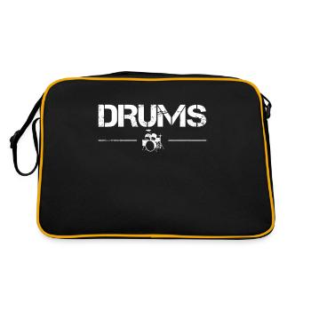 Percussion - Sac Retro - noir/or - Dos