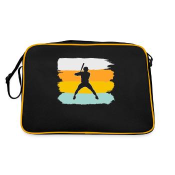 Baseball Retro - Retro Tasche - Schwarz/Gold - Hinten