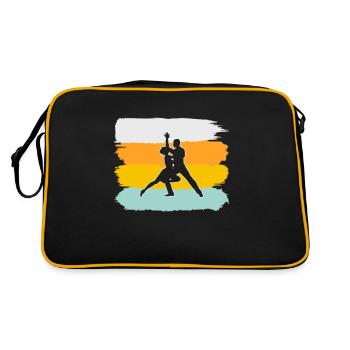 Tanzen Retro - Retro Tasche - Schwarz/Gold - Hinten