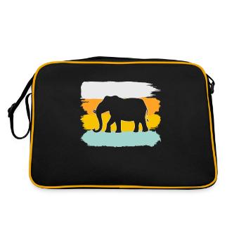 Éléphant Rétro - Sac Retro - noir/or - Dos