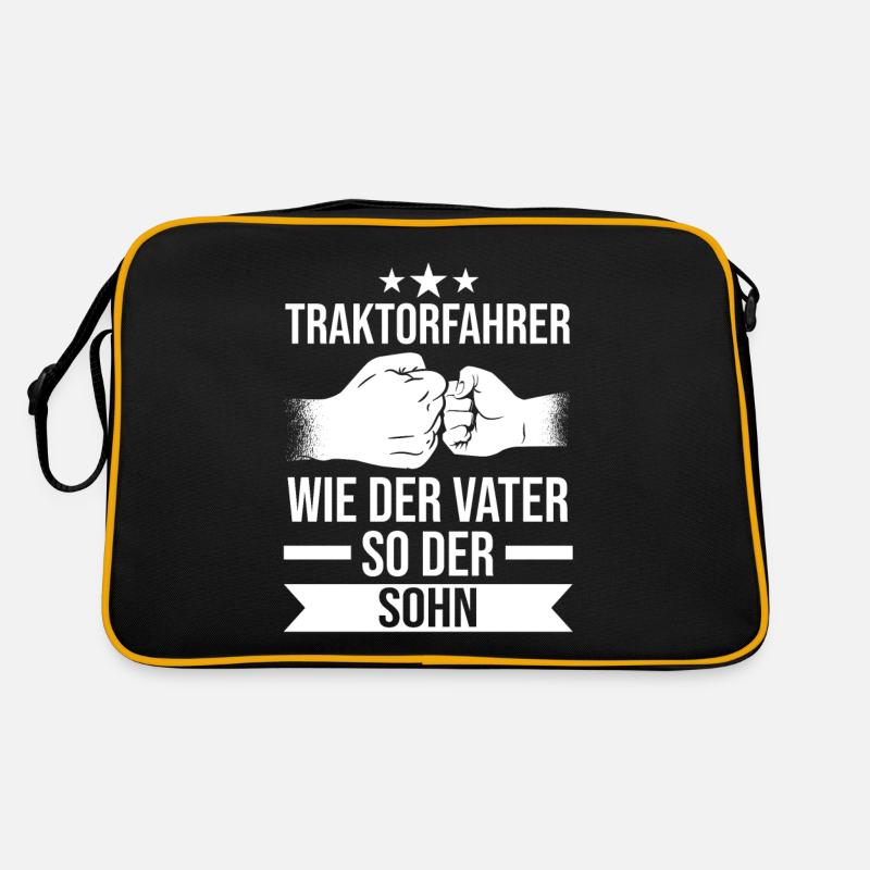 Landwirtschaft Trecker Landwirt Bauer Traktor Retro Tasche