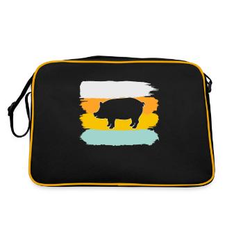 Pork Retro - Retro Bag - black/gold - Back