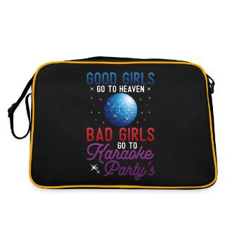 Chanteuse de karaoké Good Girls Go To - Sac Retro - noir/or - Dos