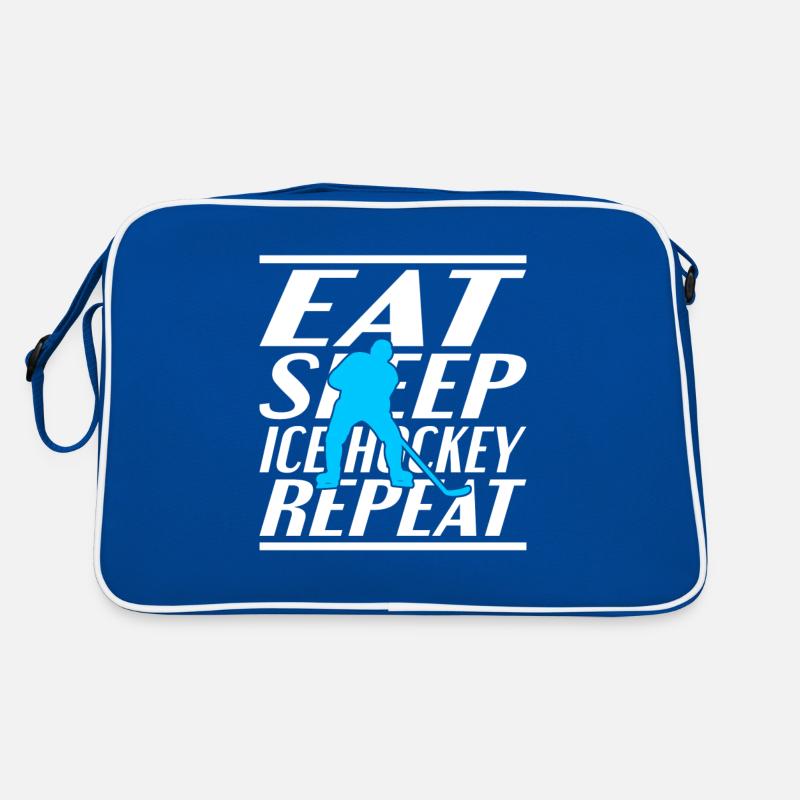 Eating Sleeping Ice Hockey Retro Bag
