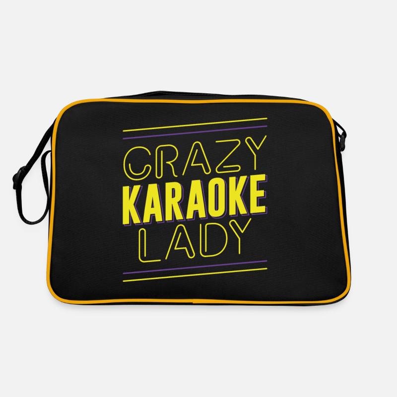 Chanteuse de karaoké Crazy Karaoke Lady Sac Retro