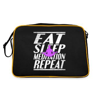 Manger dormir Méditer - Sac Retro - noir/or - Dos