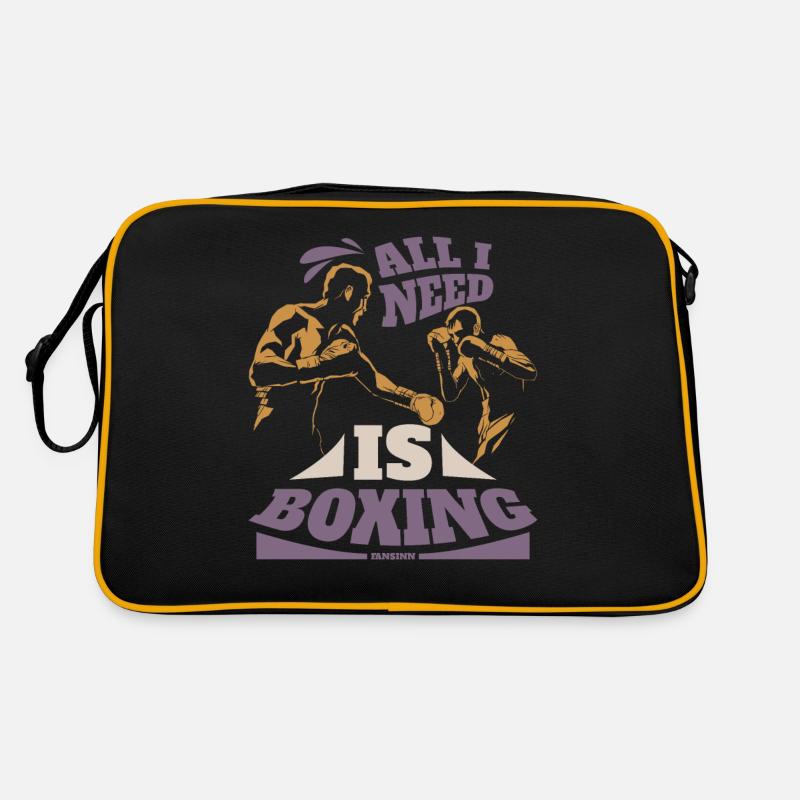 All I Need Is Boxing Retro Tasche