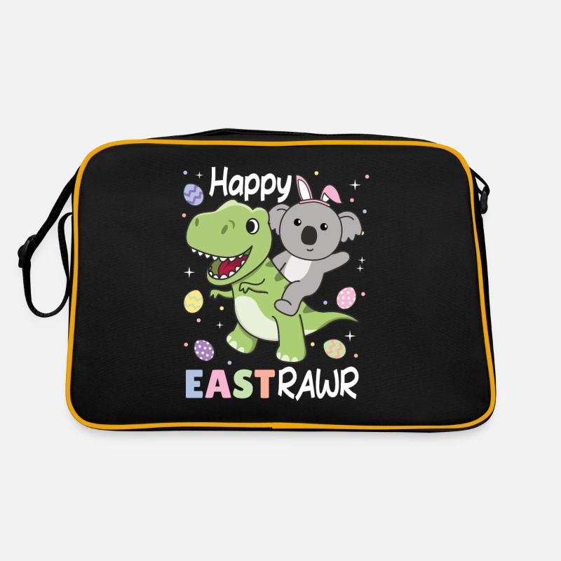 Koala avec T-Rex Easter Estrawr Easter Wordplay Sac Retro