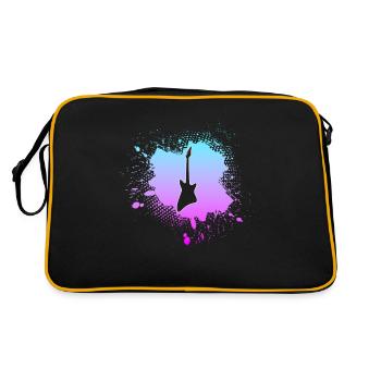 Rock - Retro Tasche - Schwarz/Gold - Hinten