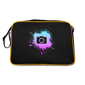 Fotografie - Retro Tasche - Schwarz/Gold - Hinten
