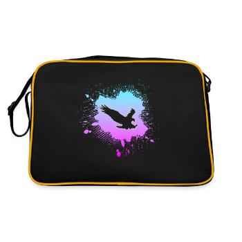 Eagle - Retro Bag - black/gold - Back