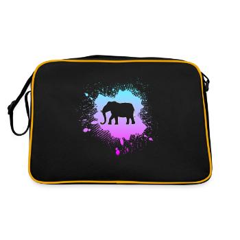 Éléphant - Sac Retro - noir/or - Dos