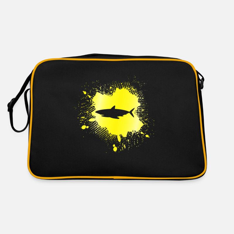 Hai - Retro Tasche - Schwarz/Gold