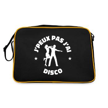 disco je peux pas j'ai disco danse - Sac Retro - noir/or - Dos
