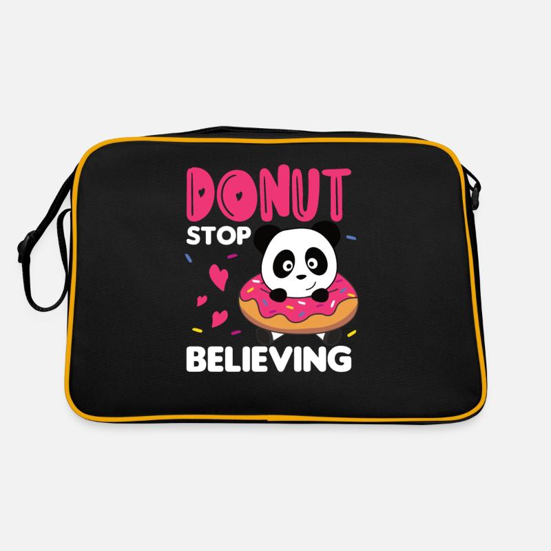 Animaux drôles de panda mignons en jeu de mots Sac Retro