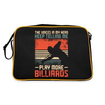 Billards Joueur de billard Balle Rétro - Sac Retro - noir/or - Dos