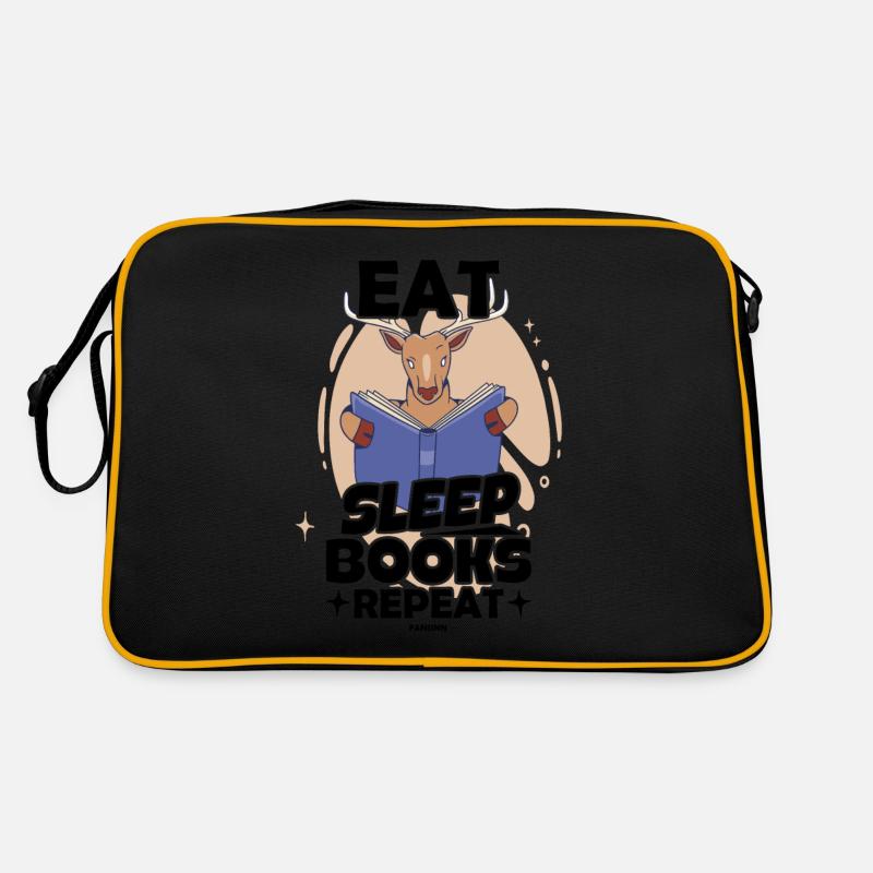 Manger des livres de sommeil Répéter Sac Retro