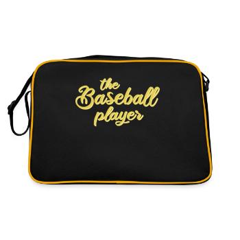 Le joueur de baseball - Sac Retro - noir/or - Dos