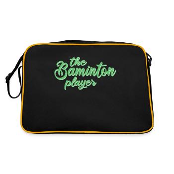 Le joueur de badminton - Sac Retro - noir/or - Dos