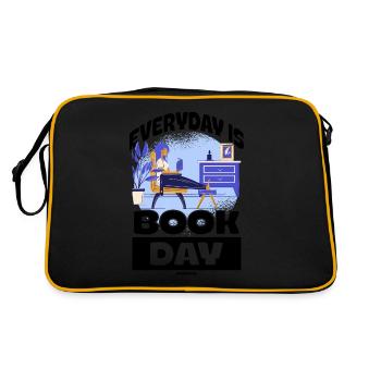 Everyday Is Book Day - Retro Bag - black/gold - Back